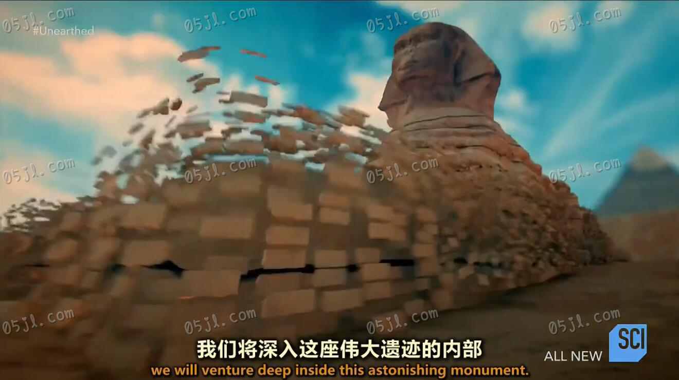 【英语中英字幕】历史探秘纪录片：狮身人面像的隐秘历史 Unearthed: Secret History of the Sphinx (2017) 全1集 高清720P图片 No.1