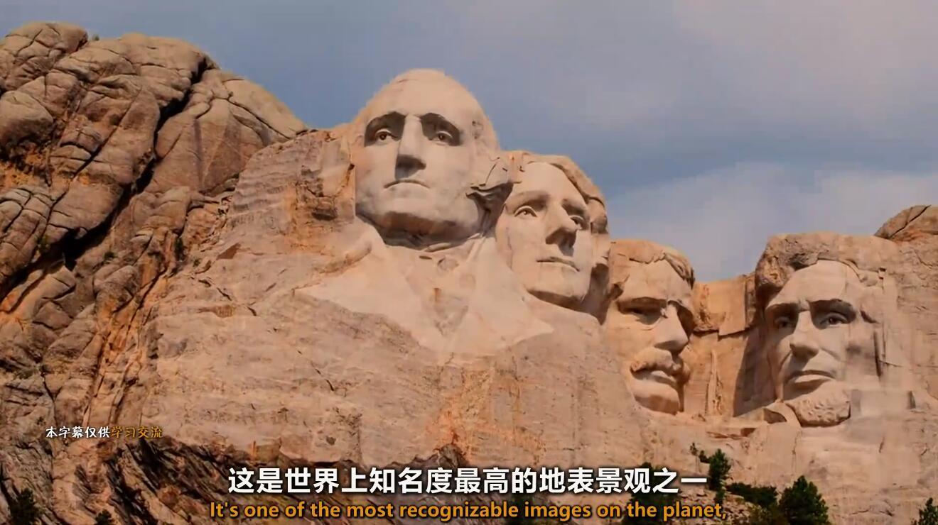 【英语中英字幕】雕刻着美国最伟大4位总统的地方：揭秘拉什莫尔山不为人知的奥秘 全1集【1080p】图片